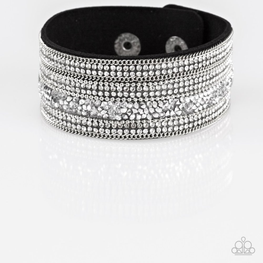 Really Rock Band Black/White Bracelet